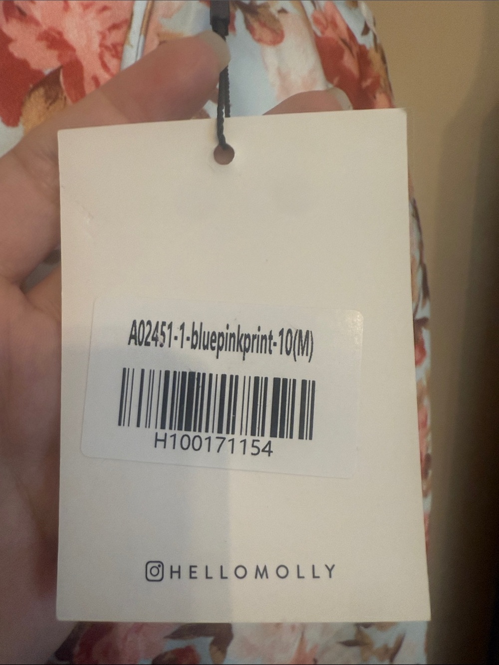 Hello Molly US 6 Light Blue Floral V-Neck Maxi Dress - Picture 8 of 10